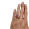 Bague 50 Bague rubis en or rose et platine, diamants. 58 Facettes 29958