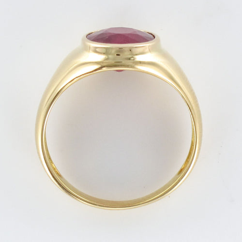 Bague 62 Bague rubis jonc ancienne en or jaune 58 Facettes 20-228-59