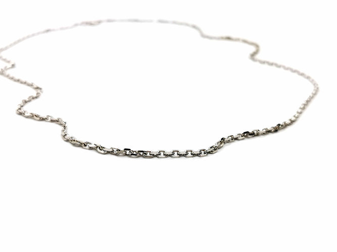 Collier Collier Maille forçat Or blanc 58 Facettes 1161933CN