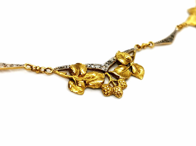 Collier Collier Art déco Or jaune Diamant 58 Facettes 1120170CD