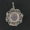 Pendentif Pendentif quartz rose saphirs topazes et grenats 58 Facettes 18-040