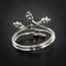 Bague 54 Bague or blanc diamant saphir rose 58 Facettes 18-093D-54