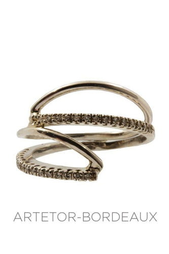 Bague 55 Bague moderne diamants 58 Facettes 29081