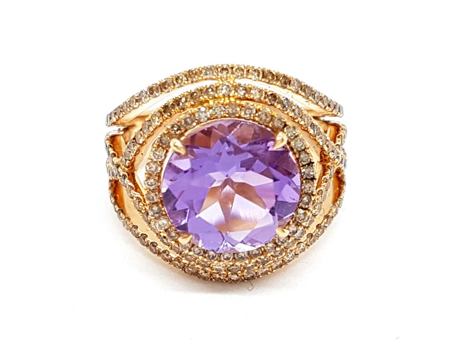 Bague 52 Etername Bague Eternelle Or jaune Améthyste 58 Facettes 06149CD