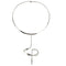 Collier Collier argent torque moderniste 58 Facettes 14-223