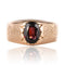 Bague 61 Bague jonc grenat or rose 58 Facettes 20-195-57