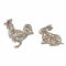 Boucles d'oreilles Boucles d'oreilles diamants lapin et coq 58 Facettes 20-084