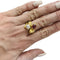Bague 57 Bague toi et moi en or jaune, diamant et rubis. 58 Facettes 30192