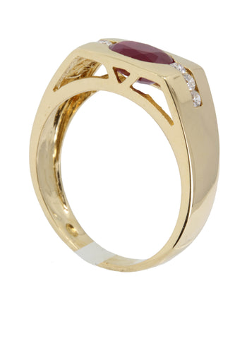 Bague Bague rubis et diamants 58 Facettes