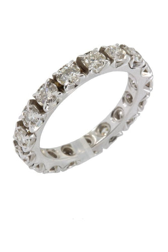 Bague Alliance diamants 58 Facettes 37361