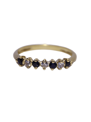Bague 55 Bague  Diamants et Saphirs 58 Facettes