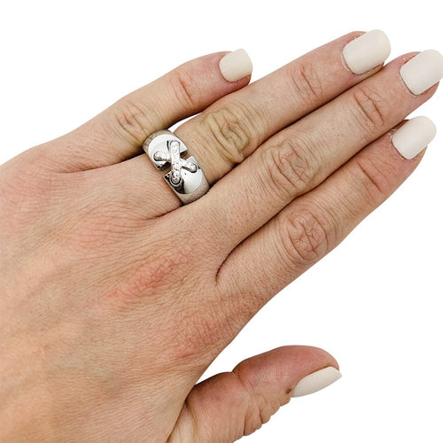 Bague 54 Bague Chaumet "Liens" en or blanc et diamants. 58 Facettes 30243