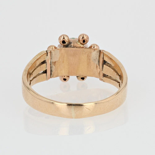 Bague 54 Bague ancienne jade or rose 58 Facettes 06-058-50