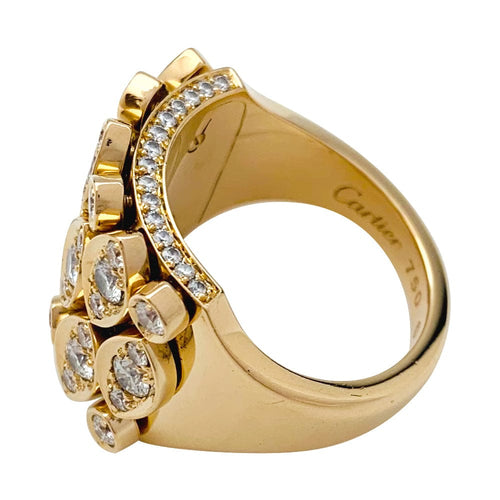 Bague 57 Bague Cartier "Diadea" en or jaune et diamants 58 Facettes 29447-1