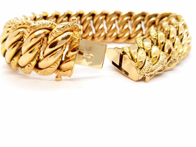Bracelet Bracelet Maille américaine Or jaune 58 Facettes 904601CD