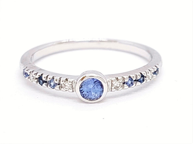 Bague 54 Isabelle Langlois Bague Or blanc Diamant 58 Facettes 06206CD