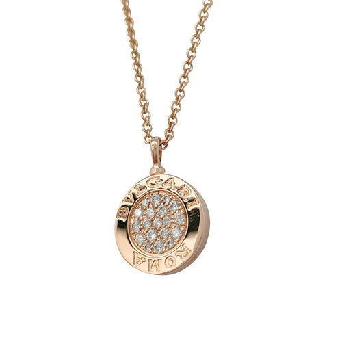 Collier Collier Bulgari, "Bulgari-Bulgari", en or rose, onyx et diamants. 58 Facettes 30068
