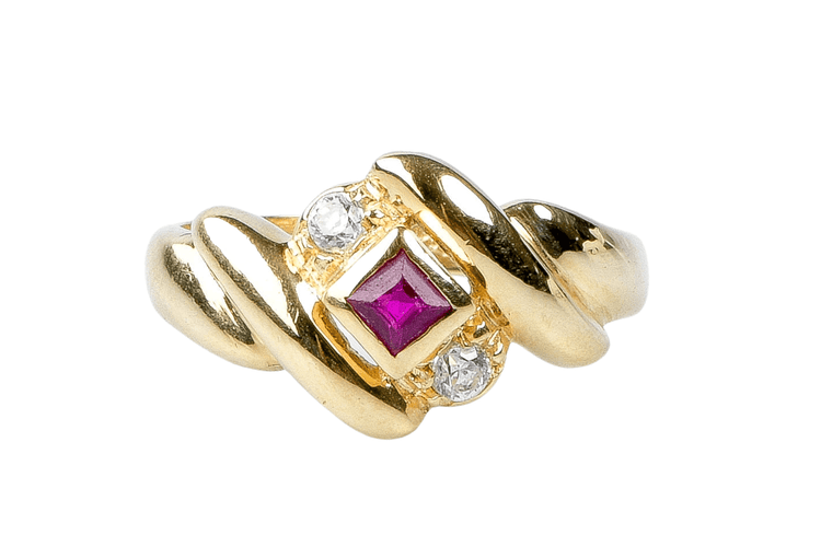 Bague 53 Bague en or massif 58 Facettes 111-215263-43
