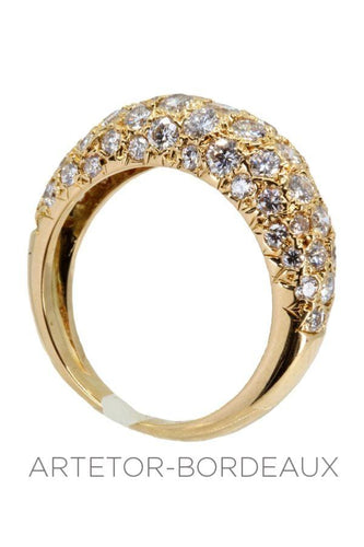 Bague 53 Bague jonc diamants 58 Facettes 31081