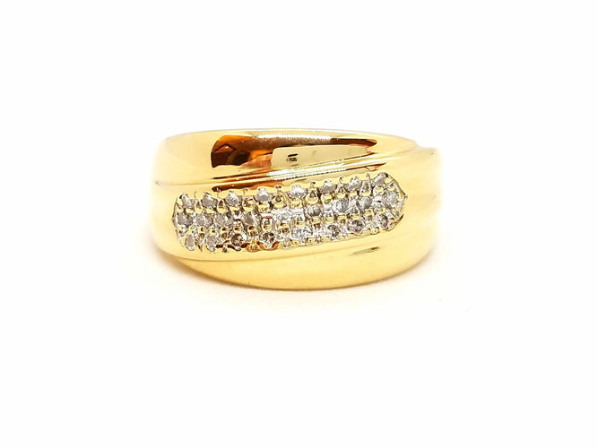 Bague 56 Bague Or jaune Diamant 58 Facettes 718702CN