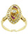 Bague 56 Bague marquise diamants et rubis 58 Facettes 13111