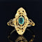 Bague 51 Bague ancienne émeraude marquise 58 Facettes 21-077-51