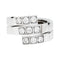 Bague 53 Bague Cartier, "Tectonique", en or blanc et diamants. 58 Facettes 30115