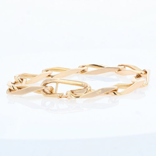 Bracelet Bracelet en or rose maille figaro torsadée 58 Facettes 21-166
