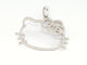 Pendentif Victoria Casal Pendentif Hello Kitty Or blanc Diamant 58 Facettes 00010GD