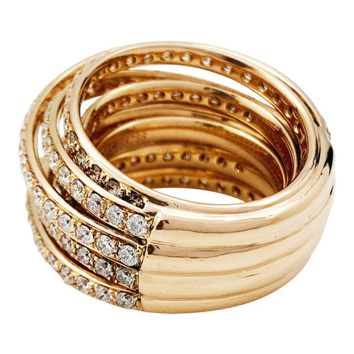 Bague 52 Bague de Grisogono "Allegra" en or rose et diamants. 58 Facettes 30547