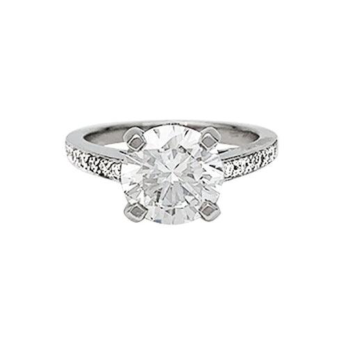 Bague 49 Bague solitaire diamant 2,02 carats en platine. 58 Facettes 30455