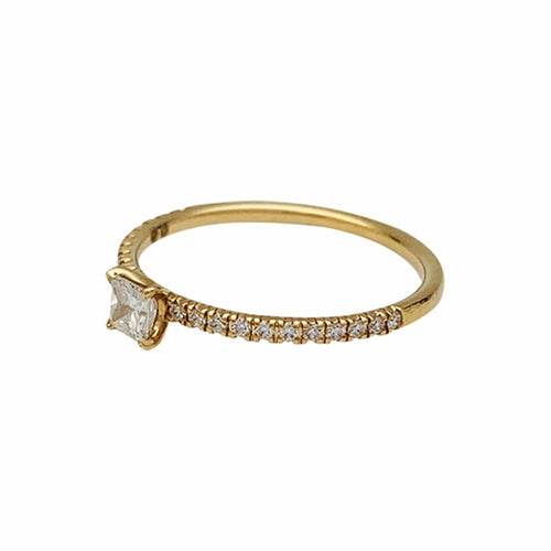 Bague 53 Bague Cartier "Etincelle" en or jaune et diamants. 58 Facettes 30433