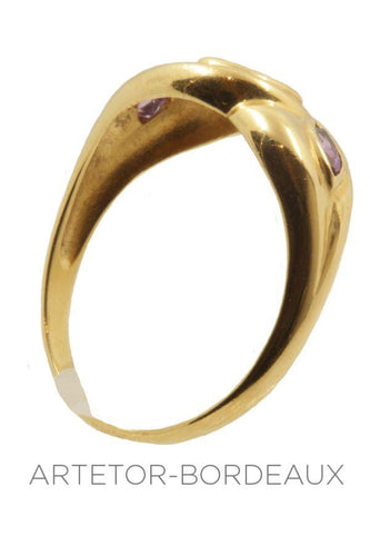 Bague 56 Bague moderne pierres fines et rubis 58 Facettes 3501