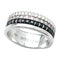 Bague 50 Bague Boucheron, "Quatre Black Edition", en or blanc, diamants. 58 Facettes 30005