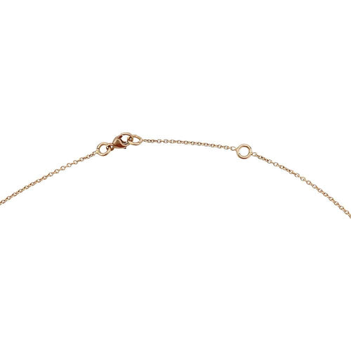 Collier Collier en or rose, 11 diamants cognacs. 58 Facettes 29614