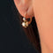 Boucles d'oreilles Dormeuses anciennes or jaune diamants 58 Facettes 20-100