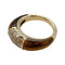 Bague 51 Bague Van Cleef et Arpels "Philippine" en or jaune, oeil de tigre et diamants. 58 Facettes 30045