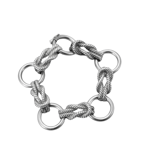 Bracelet HERMES - Bracelet "Audierne" Argent 58 Facettes