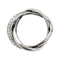Bague 51 Bague Poiray "Tresse" en or blanc et diamants. 58 Facettes 29941
