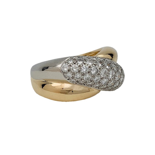 Bague 52 Bague Cartier "Colisée" or jaune, platine et diamants 58 Facettes 29987