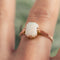 Bague 55 Bague ancienne opale solitaire 58 Facettes 19-471-48