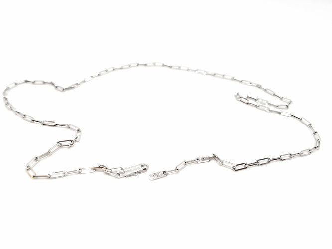 Collier Dinh Van Collier Chaîne Or blanc 58 Facettes 00027GD