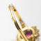 Bague 55 Bague rubis entourage diamants 58 Facettes CQ596-51