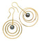 Boucles d'oreilles Boucles d'oreilles pendantes "Galaxie" en or jaune et perles. 58 Facettes 30551