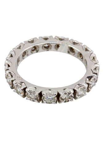 Bague Alliance diamants 58 Facettes 37361