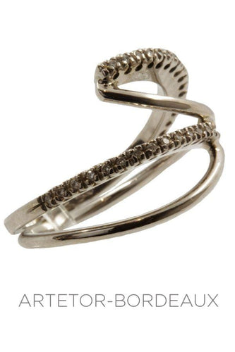 Bague 55 Bague moderne diamants 58 Facettes 29081