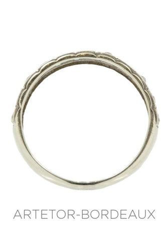 Bague 57 Demi-alliance  diamants 58 Facettes 13581