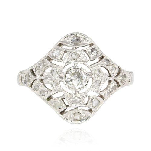 Bague 48 Bague ancienne diamants 58 Facettes 21-203