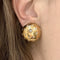 Boucles d'oreilles Boucles d'oreilles demi-sphères en or jaune et diamants. 58 Facettes 29927