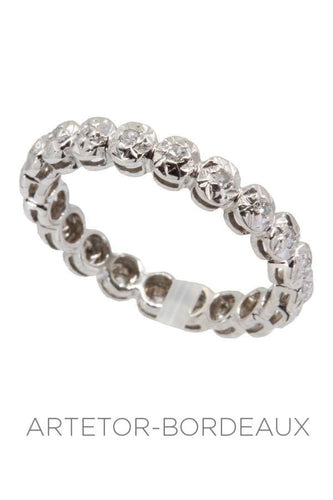 Bague 52 Alliance diamants 58 Facettes 33101